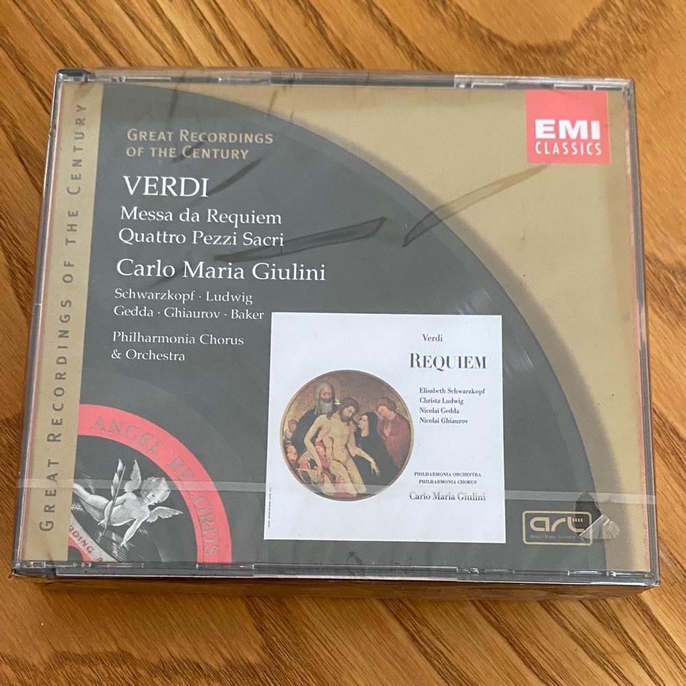 Verdi Requiem CD - Black and Gray